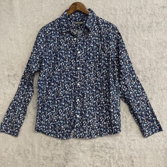 Slate & Stone Mens Floral Long Sleeve Button-Up Shirt - Picture 1 of 8
